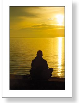 Meditation, Lindau, Bodensee 1 F4 Framed Bilder