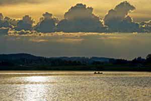 Sonnenuntergang in Hopfen am See 1