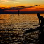 Surfer Silhouette, Silhouette, Lindau, Lake Constance