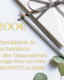 200 Euro Gold Geschenkkarte in Geschenkbox