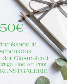 50 Euro Grün Geschenkkarte in Geschenkbox