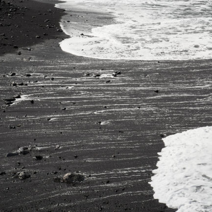 sands and sea waves