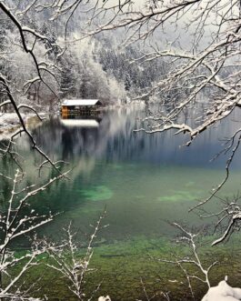 Winterlandschaft, Alpsee 1 F4 Framed Bilder