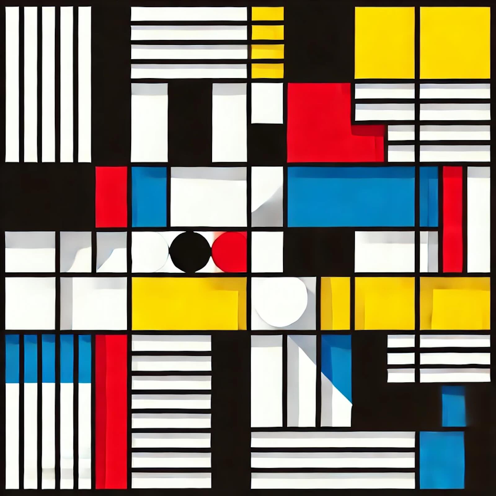 Bauhaus-Geometrie-Minimalistische Abstraktion