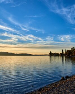 Sonnenuntergang über dem Bodensee