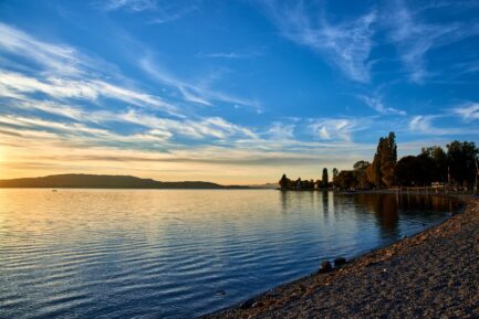 Sonnenuntergang über dem Bodensee