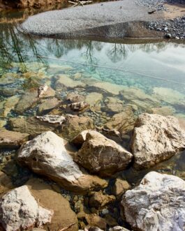 Flussufer des Lech, Österreich