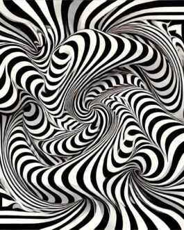 Wirbelnde Illusion – Op-Art Meisterwerk