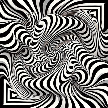 Wirbelnde Illusion - Op-Art Meisterwerk