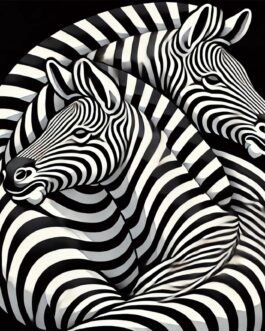 Schwarz-Weißes-Zebra-Muster