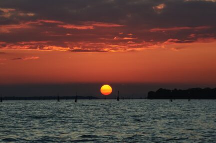 Sonnenuntergang über Venedig Bamboo Gloss