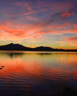 Sonnenuntergang am Hopfensee – Hahnemühle Photo Silk Baryta X 310