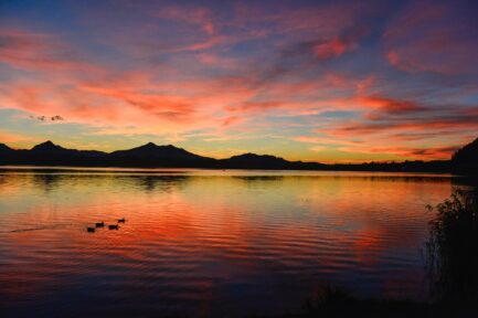 Sonnenuntergang am Hopfensee