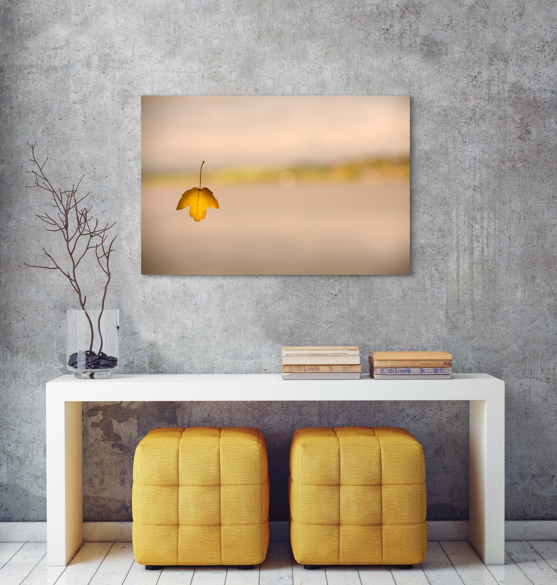 Schwebender Augenblick – Herbstblatt im Licht 5 Schwebender